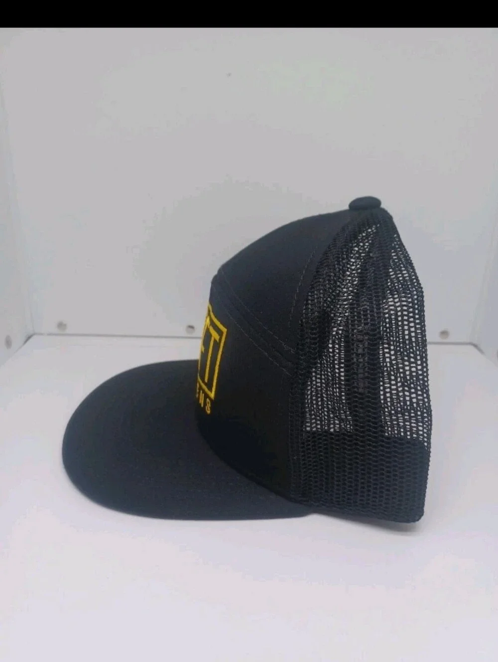 Hagerty Black Shift Happens Automotive Hat Cap Mens Snapback Mesh Panel Trucker
